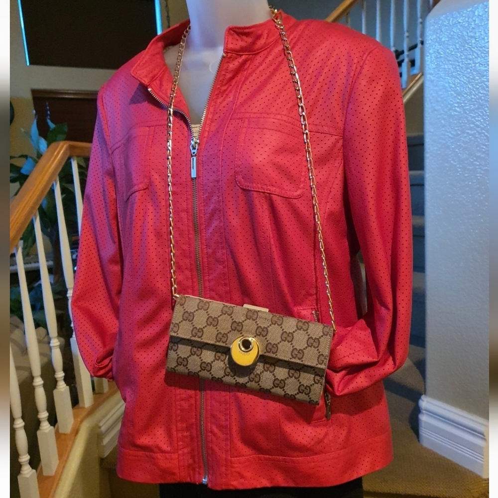 Gucci Eclipse Continental Flap Long Wallet Monogr… - image 11